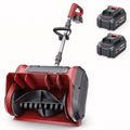 VASG Cordless Electric Snow Shovel, 21V 2×3.0Ah 12-Inch Battery-Powered Snow Blower with Adjustable Front Handle, Snow Removal Tool for Driveways, Sidewalks, Steps, and Patios